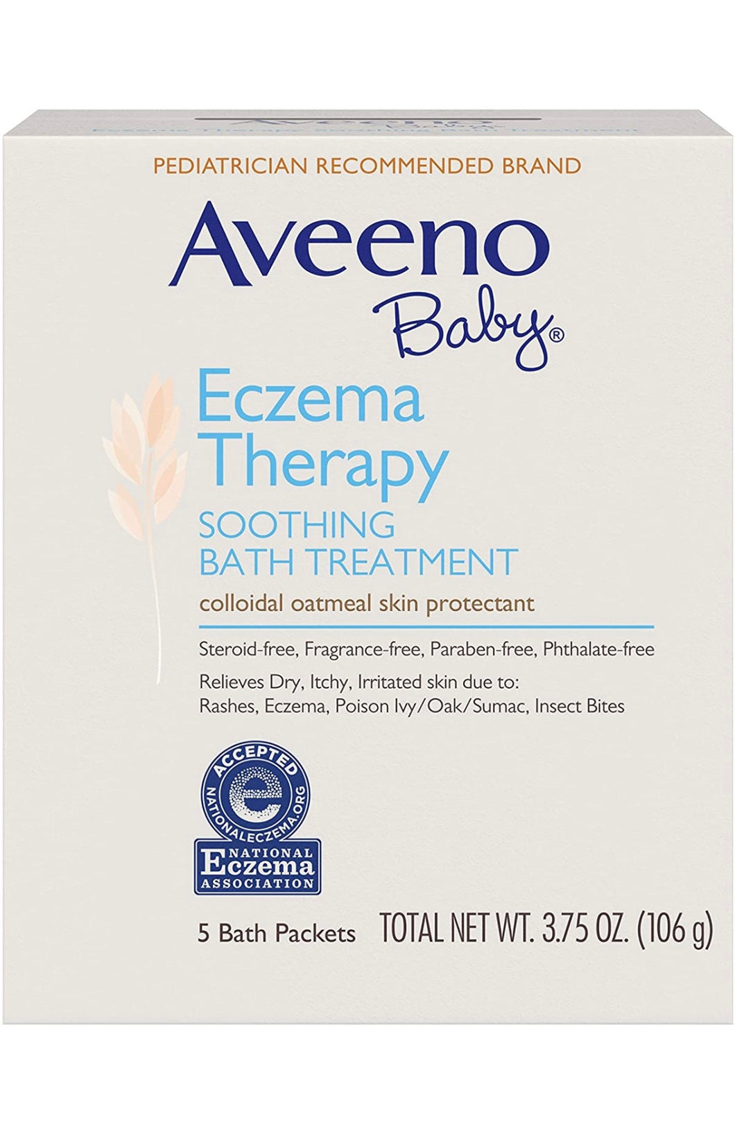 Aveeno baby eczema therapy soothing bath treatment