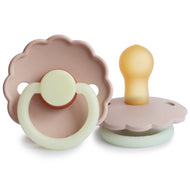 FRIGG Daisy Night Latex Baby Pacifier Blush Night