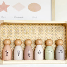 Load image into Gallery viewer, Wooden Peg Doll Set
