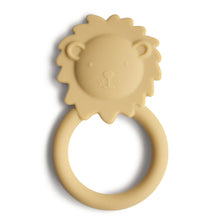 Load image into Gallery viewer, Mushie Teether Lion Soft Yellow
