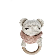 Teddy Teething Ring // with bell